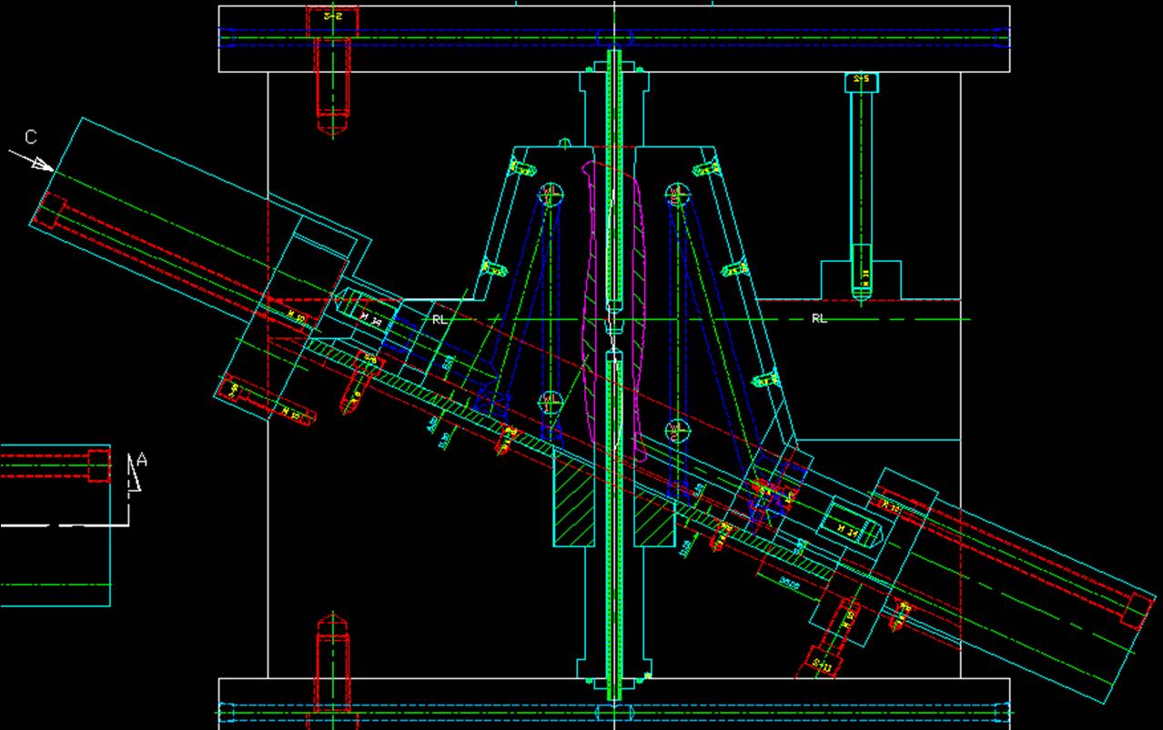 angle hydraulic construction